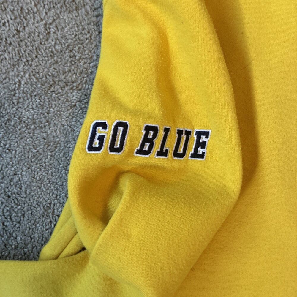 Michigan Wolverines Big Logo Youth Colosseum Volume Fleece Pullover Hoodie Sz L - Picture 8 of 12
